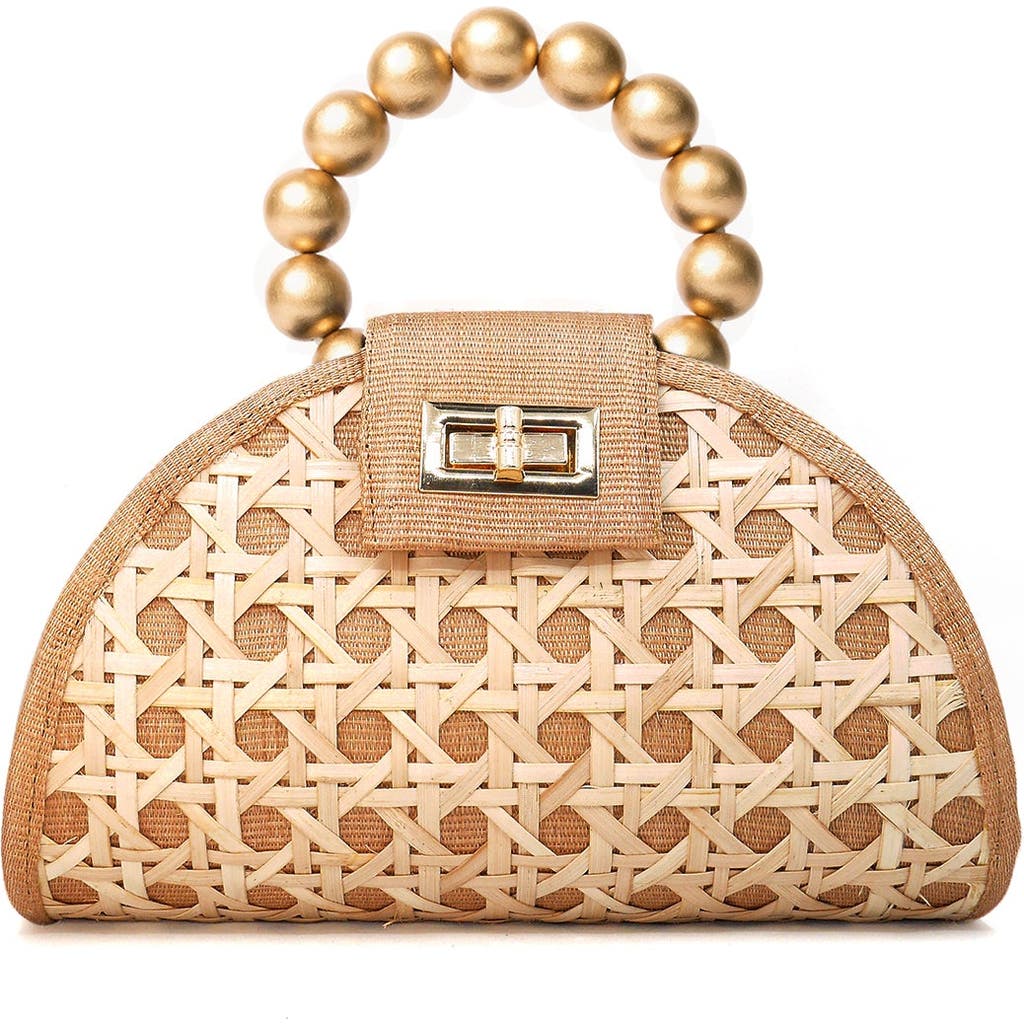 Soli & Sun The Bella Rattan Woven Handbag