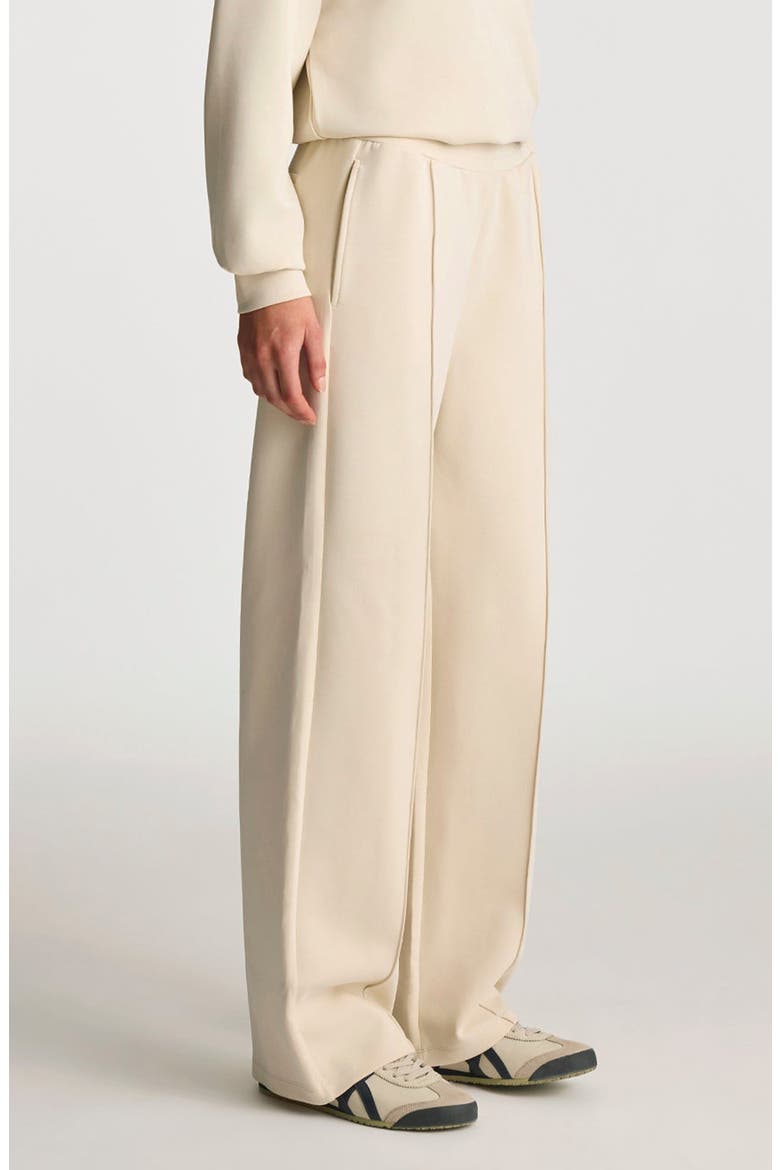 Front Seam Knit Sweatpants, Alternate, color, BONE WHITE