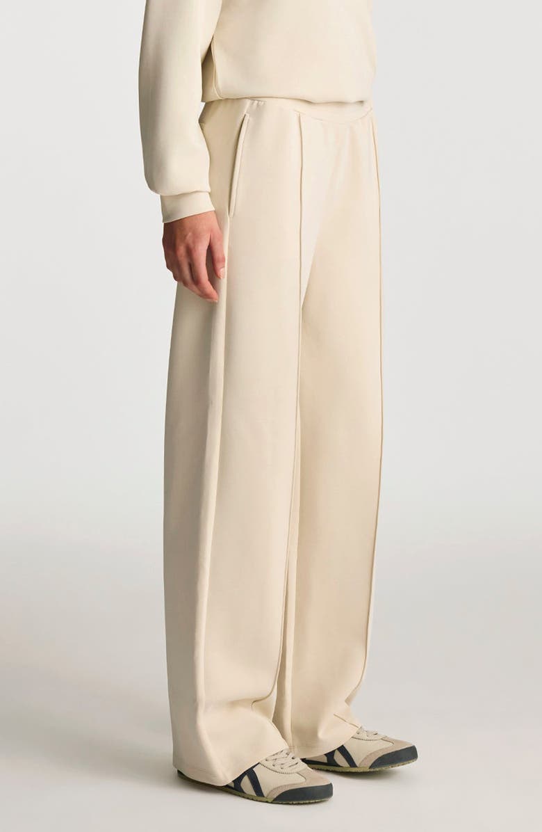 Mavi Jeans Front Seam Knit Sweatpants, Alternate, color, Bone White