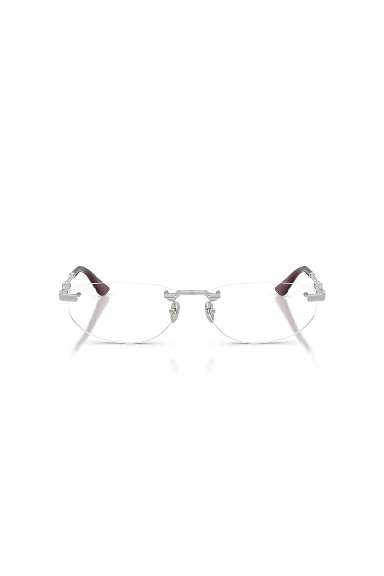 59mm Rectangle optical glasses, Alternate, color, Silver