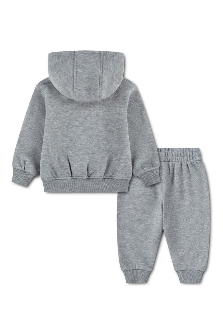 Fleece Hoodie & Sweatpants Set, Alternate, color, DARK GREY HEATHER