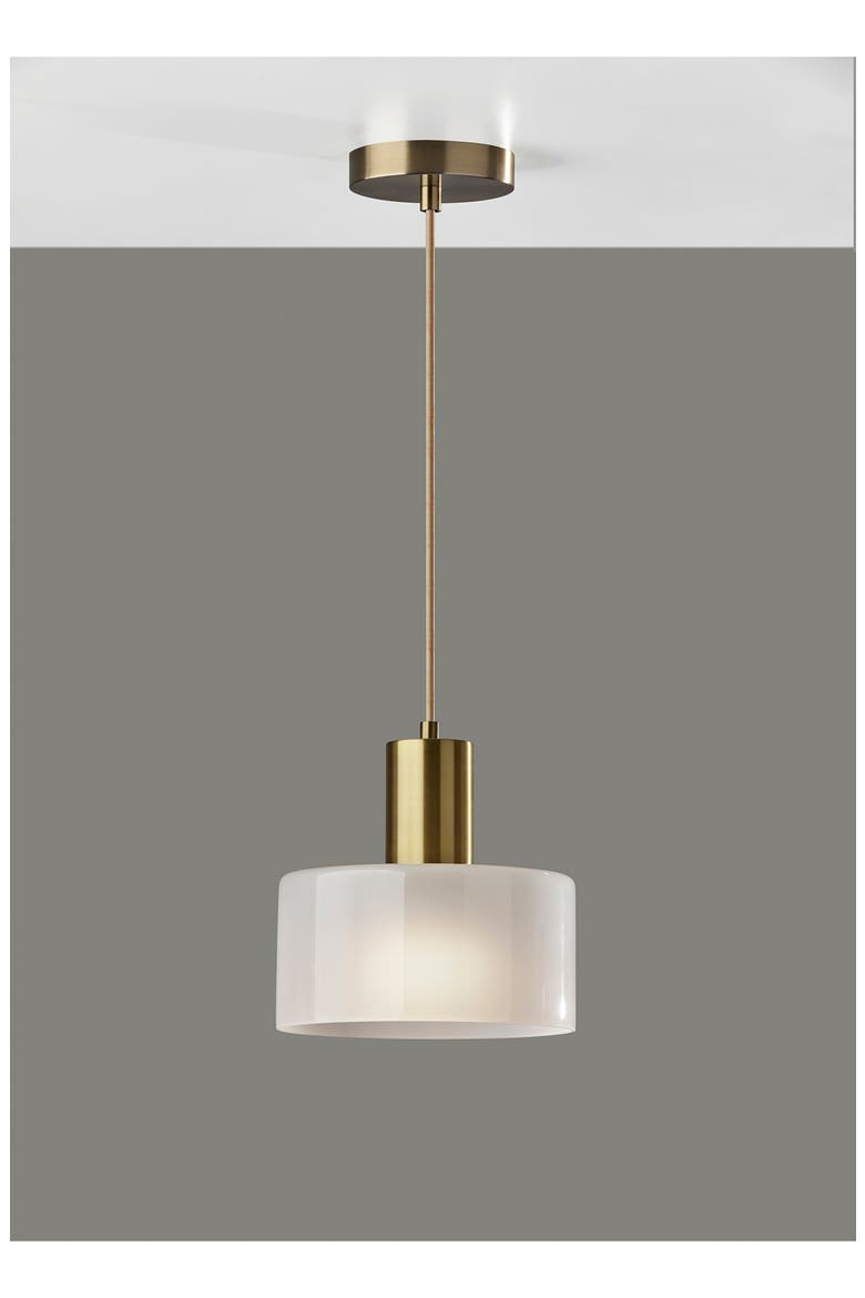 Rhodes Pendant, Alternate, color, ANTIQUE BRASS