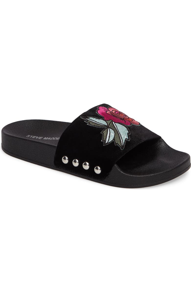 Steve Madden Patches Slide Sandal, Main, color,