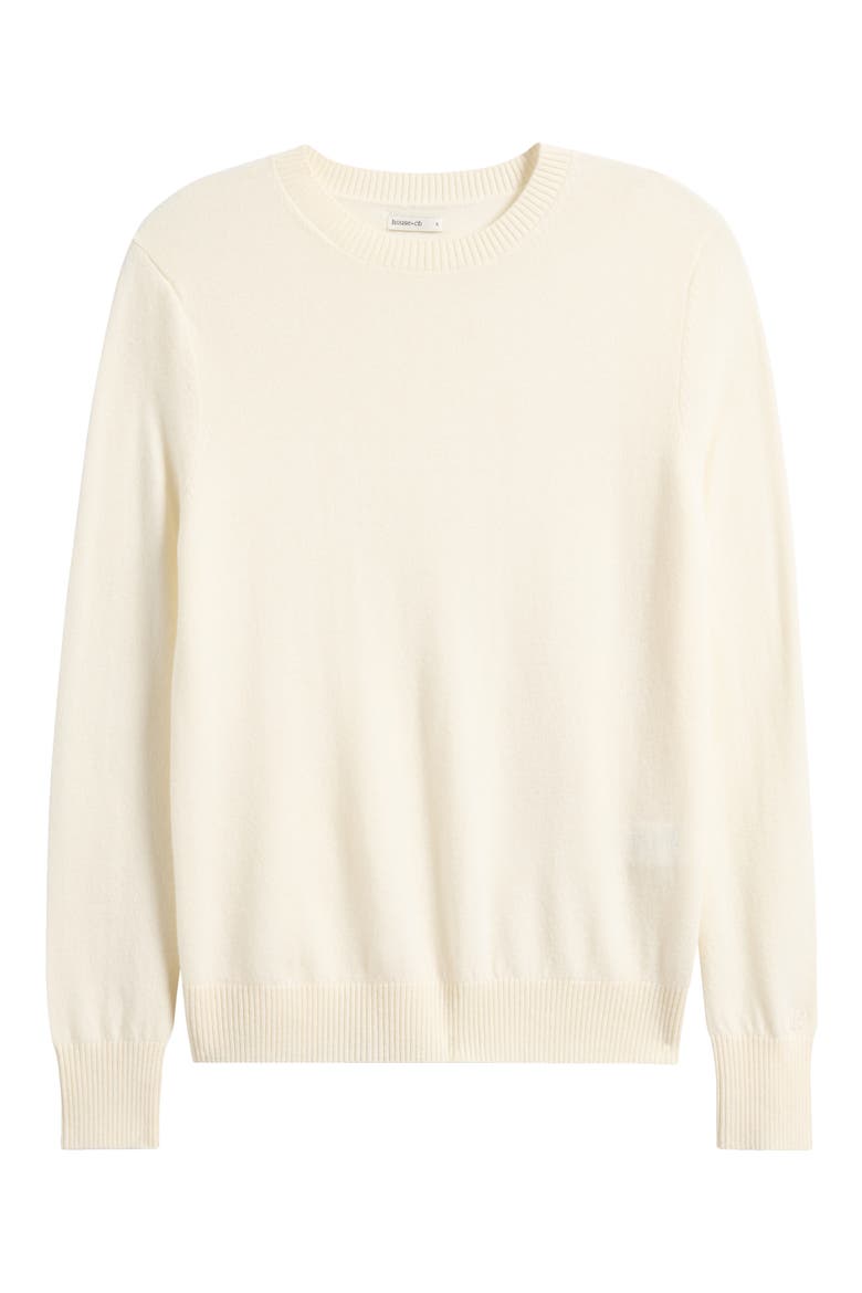 Rochelle Wool & Cashmere Crewneck Sweater, Alternate, color, IVORY