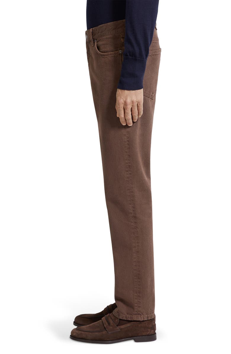 ZEGNA Roccia City Fit Jeans, Alternate, color, Brown