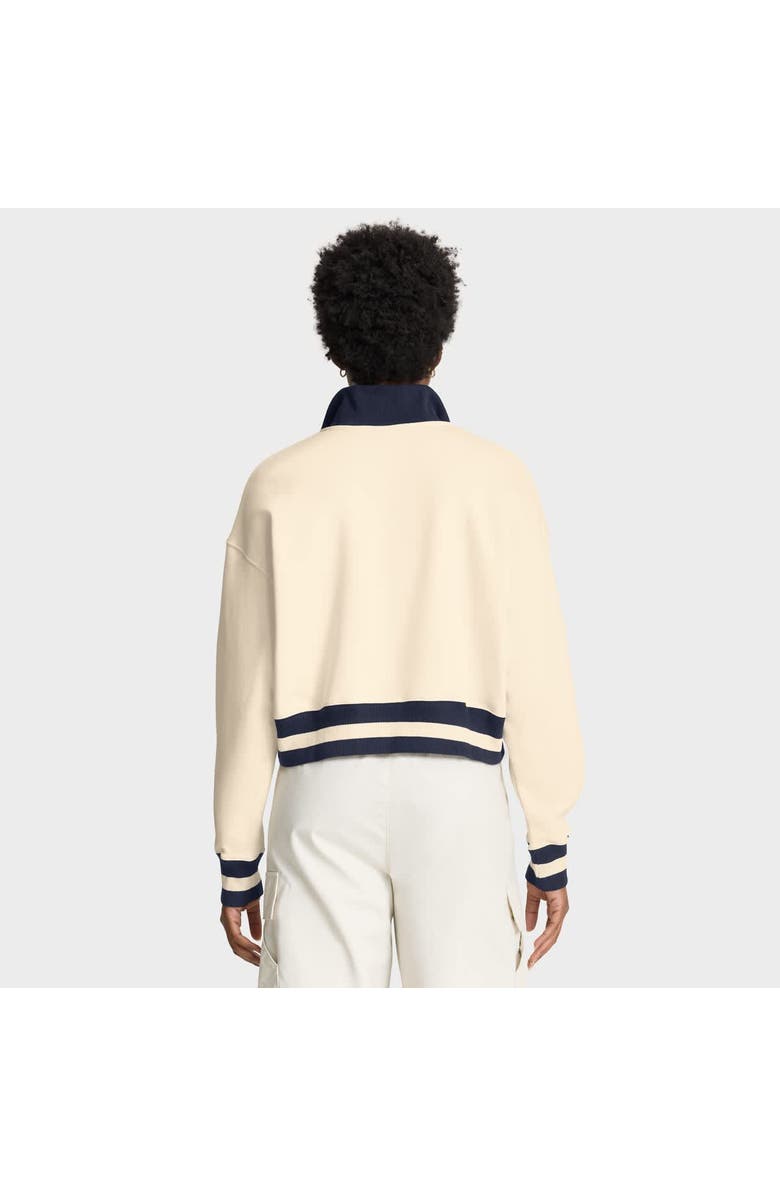 Jordan Brand Women's Jordan Brand Tan North Carolina Tar Heels Legacy Half-Zip Sweatshirt, Alternate, color, Tan