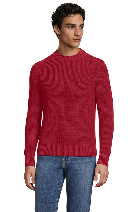 Cotton Drifter Saddle Crewneck Shaker Sweater