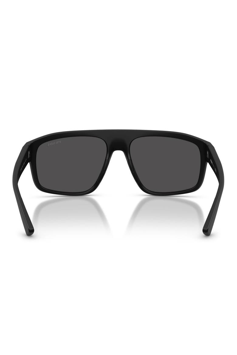 59mm Shield Sunglasses, Alternate, color, MATTE BLACK / DARK GREY