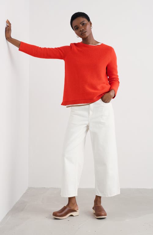 Seasalt Cornwall Makers Rib Organic Cotton Sweater In Red