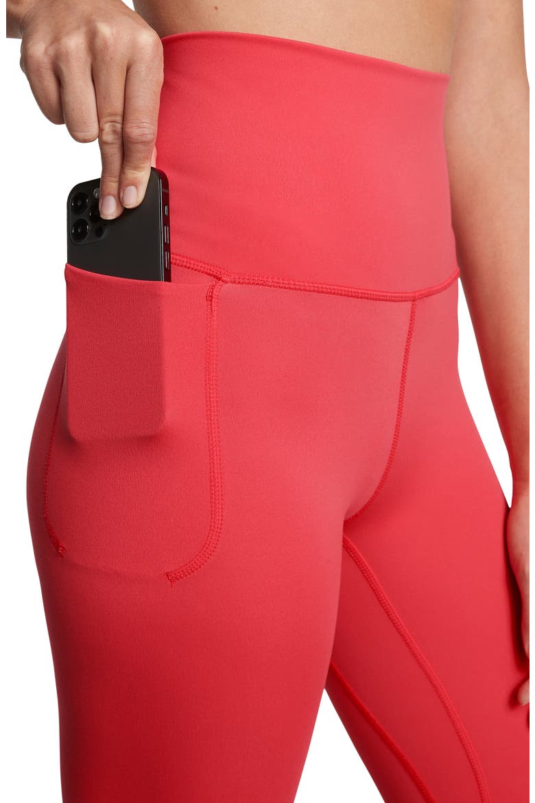 Meridian High Waist Pocket Performance Leggings, Alternate, color, RED