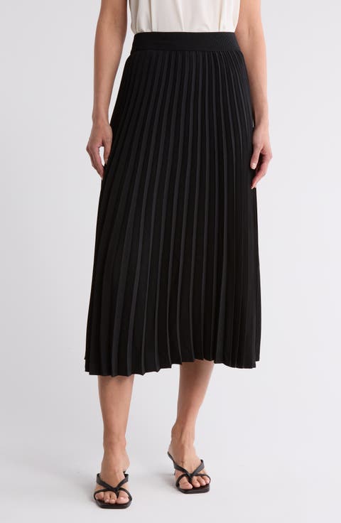 Pleated Midi Skirt