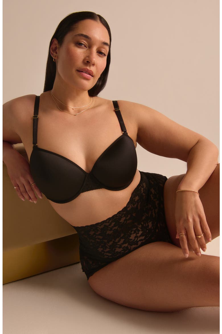 Retro Lace Boyshorts, Alternate, color, BLACK
