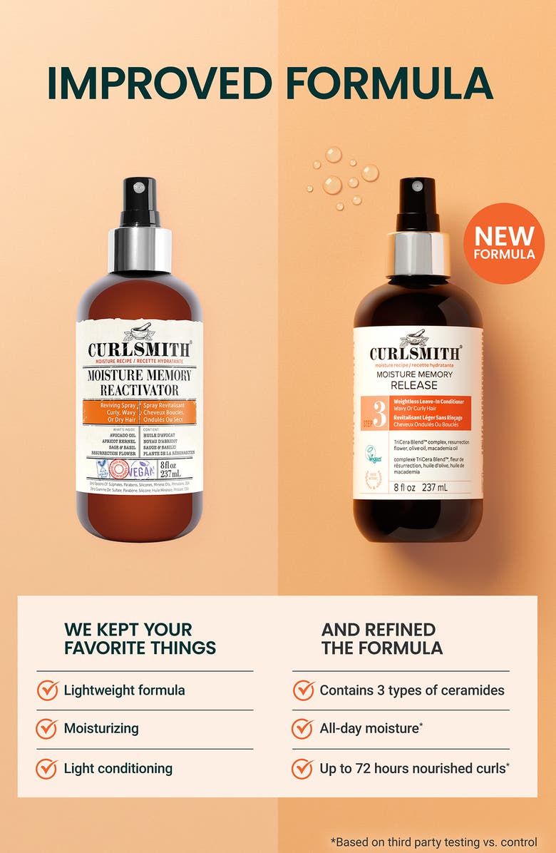 CURLSMITH Moisture Memory Release Leave-In Conditioner Spray, Alternate, color,