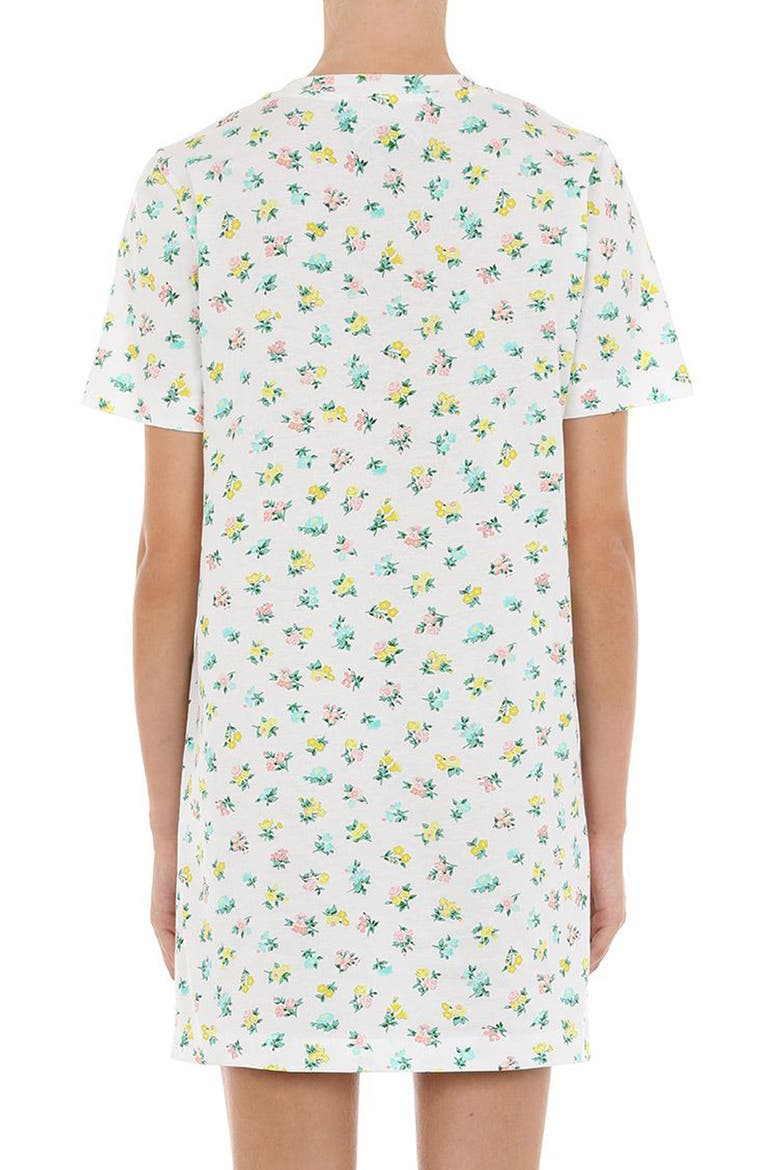 Patchwork Teddy Cotton T-Shirt Dress, Alternate, color, FANTASY PRINT WHITE
