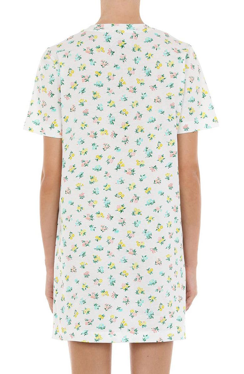 Moschino Patchwork Teddy Cotton T-Shirt Dress, Alternate, color, 