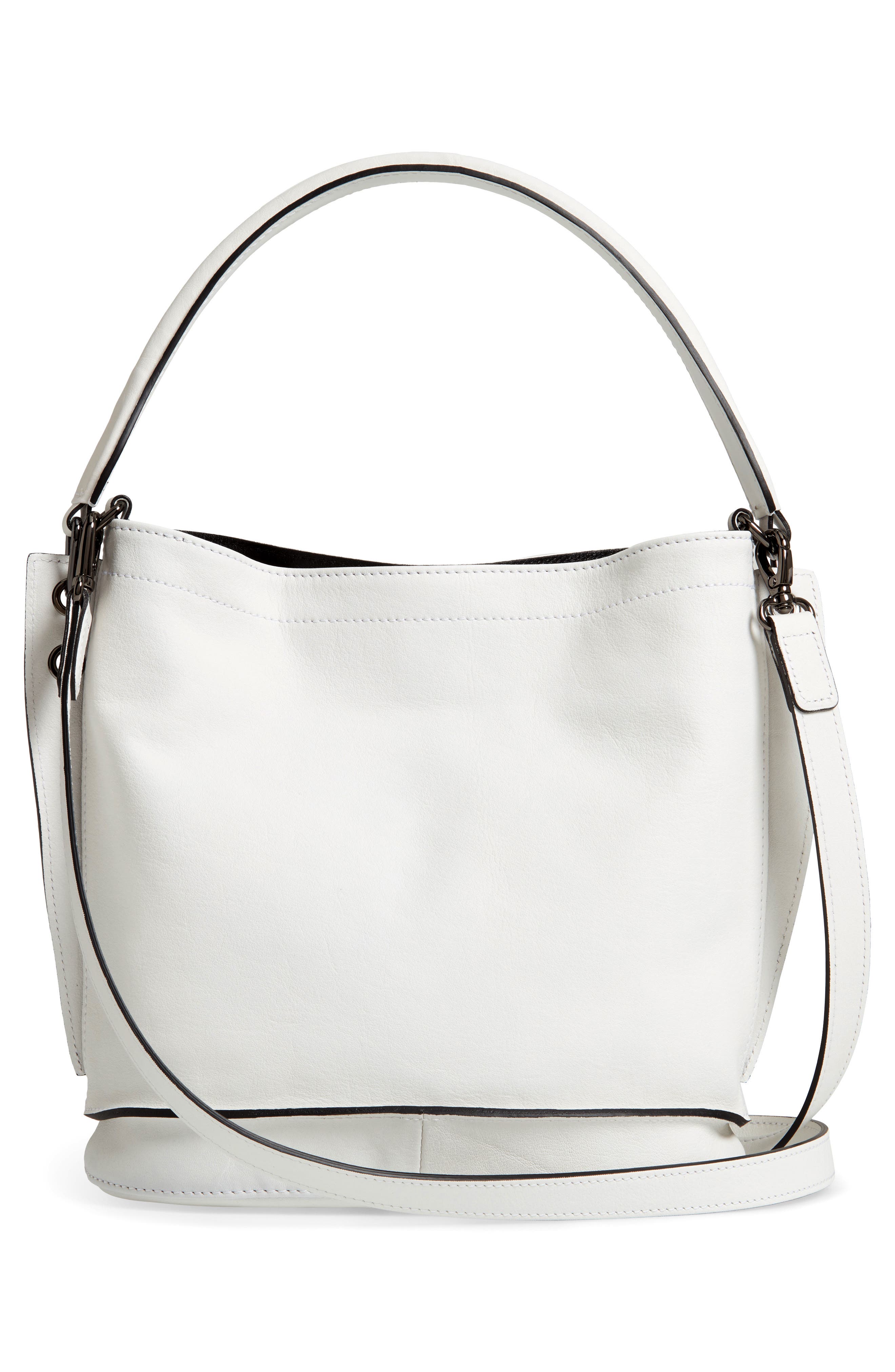 Longchamp '3D' Leather Crossbody Hobo, Alternate, color, 