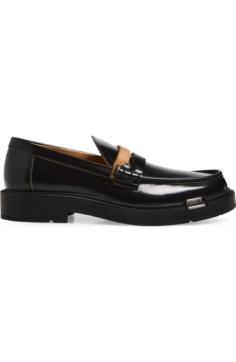 Maison Margiela Décortiqué Penny Loafer, Alternate, color, Black