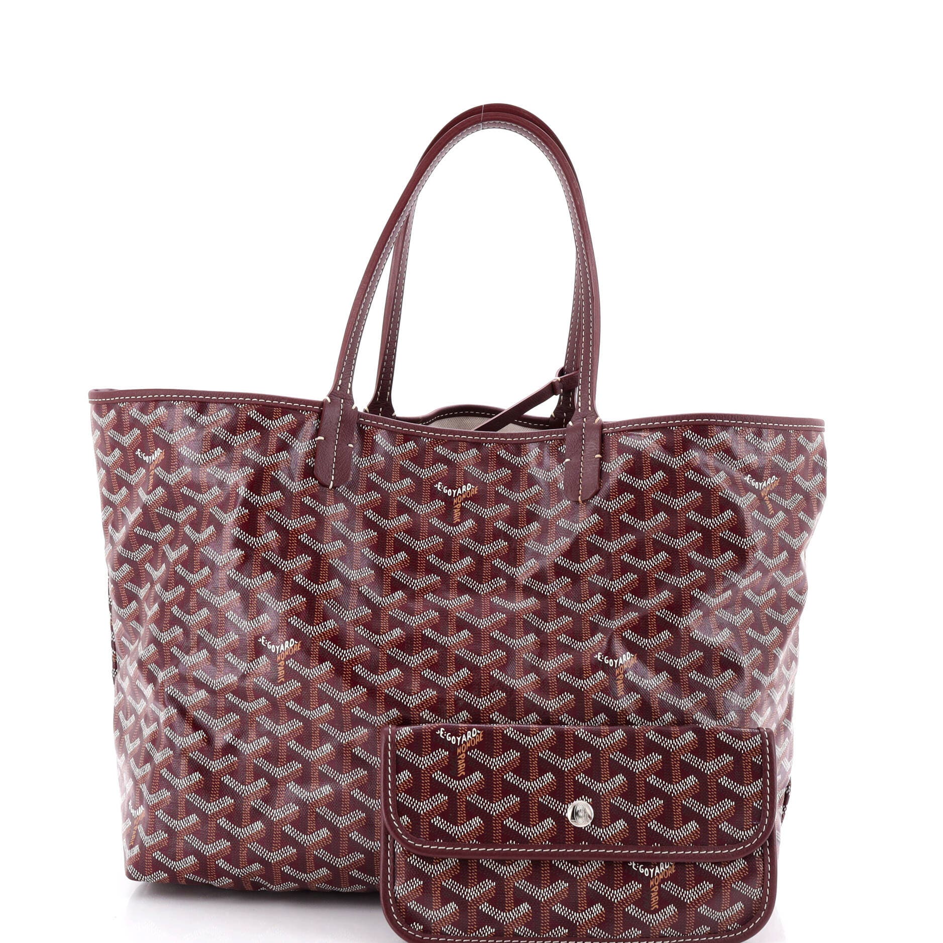 Pre-Owned Goyard Saint Louis Tote Coated Canvas PM, Alternate, color, Red