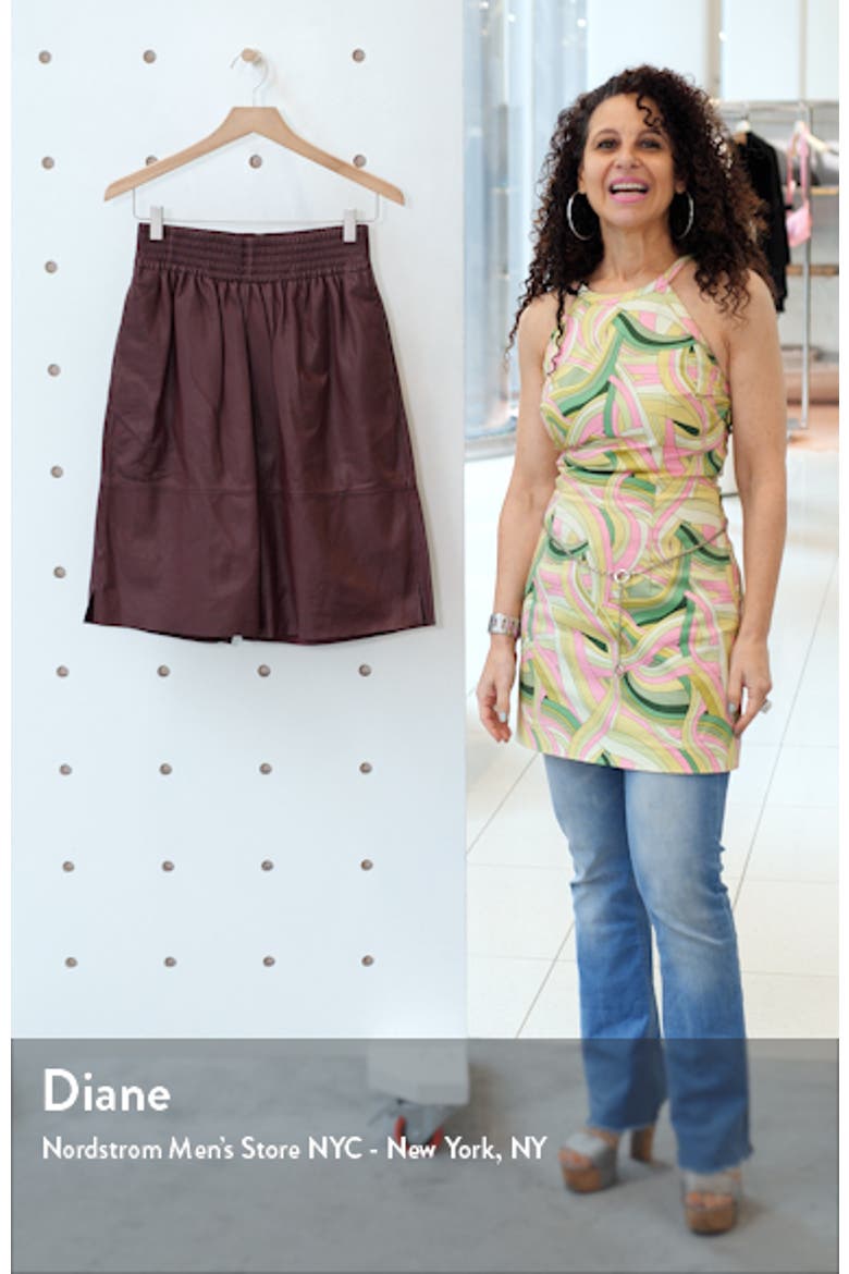 Ariah Leather Bermuda Shorts video
