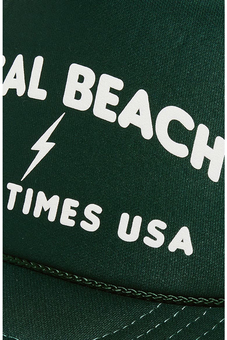 Good Times USA Trucker Hat, Alternate, color, DARK GREEN