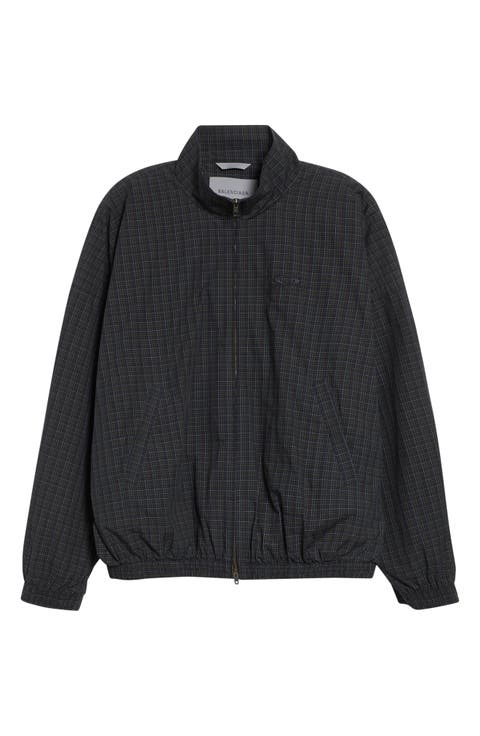 Loop Sports Icon Micro Tartan Technical Cotton Track Jacket