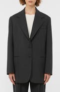 Weekend Max Mara Edmea Pinstripe Virgin Wool Blazer