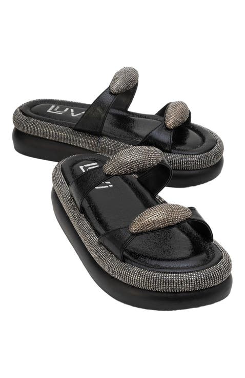 Finery Embellished Platform Slide