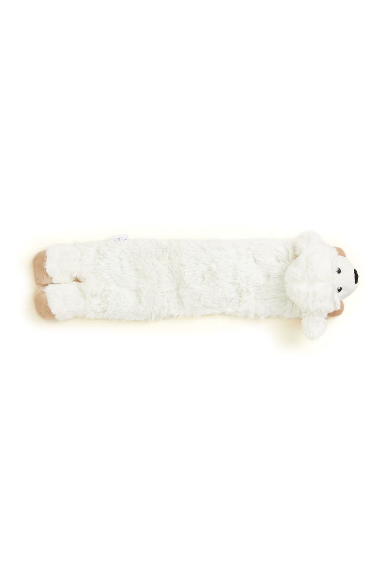 Sheep Plush Neck Wrap, Alternate, color, Light Beige
