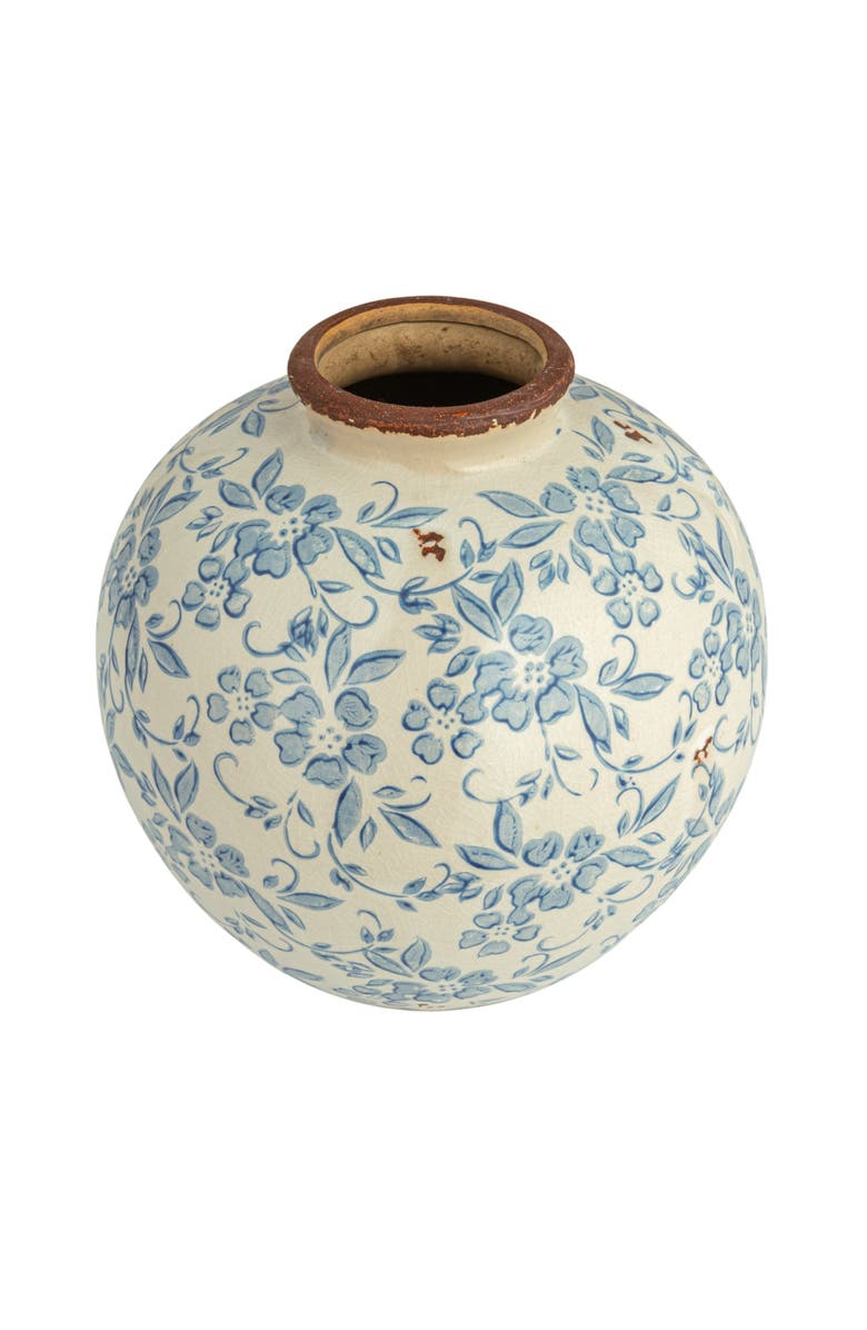 Storied Home Vase with Transferware Pattern, Main, color, 