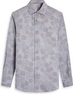 Bugatchi Axel Trim Fit Floral Cotton Button-Up Shirt