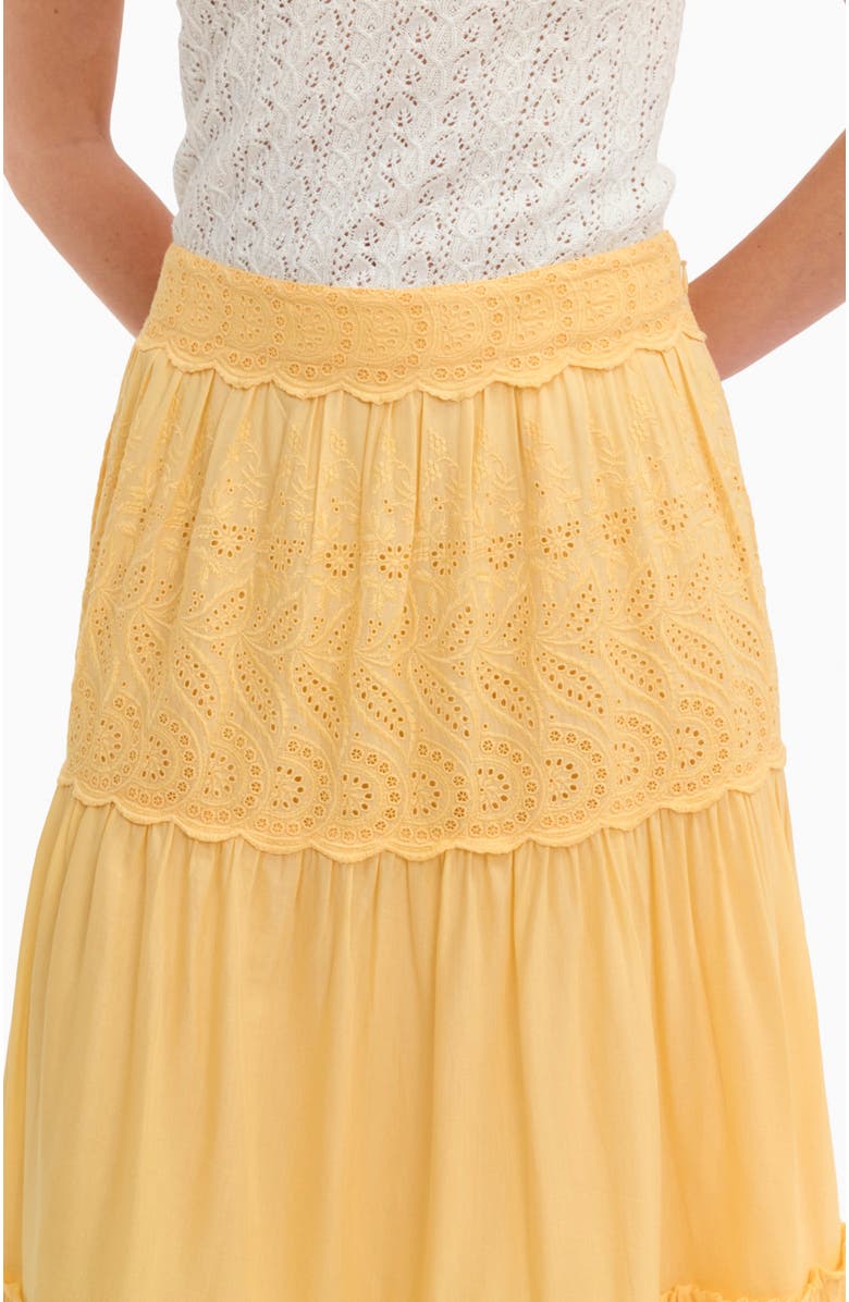 Rebecca Taylor Sabine Skirt, Alternate, color, Daisy Yellow