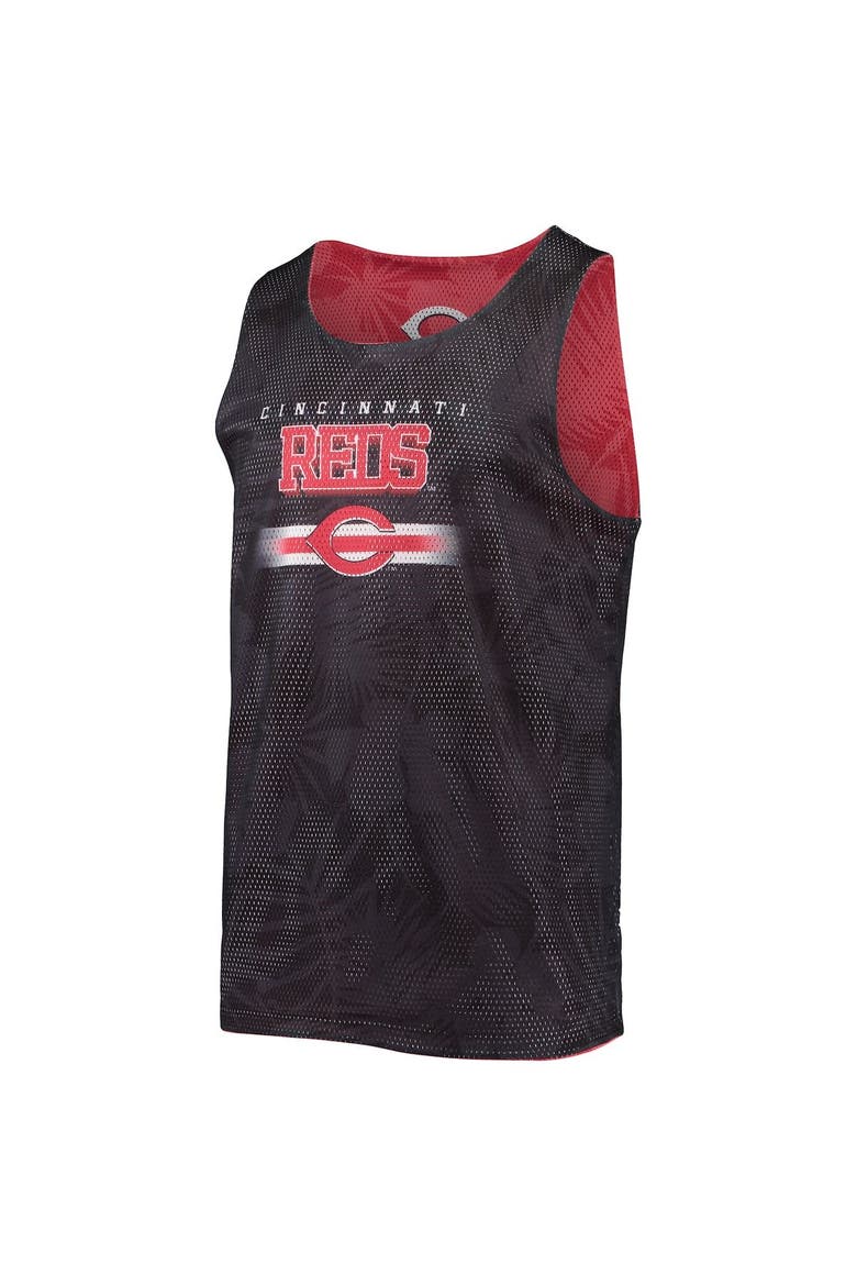 Men's FOCO Red Cincinnati Reds Floral Reversible Mesh Tank Top, Alternate, color, Red
