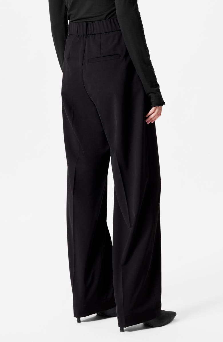 & Other Stories Creased Straight Leg Wool Blend Pants, Alternate, color,