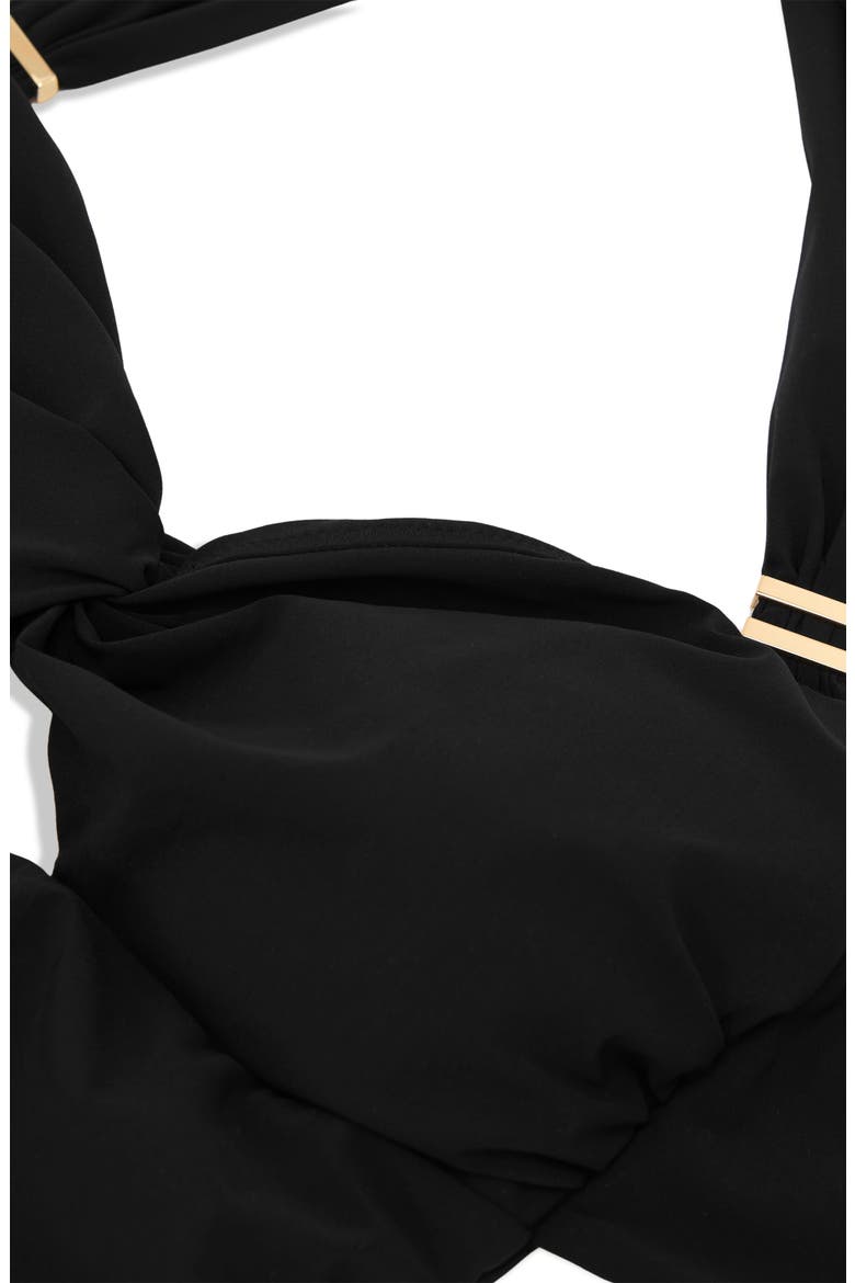 Marta Cutout One-Piece Swimsuit, Alternate, color, BLACK