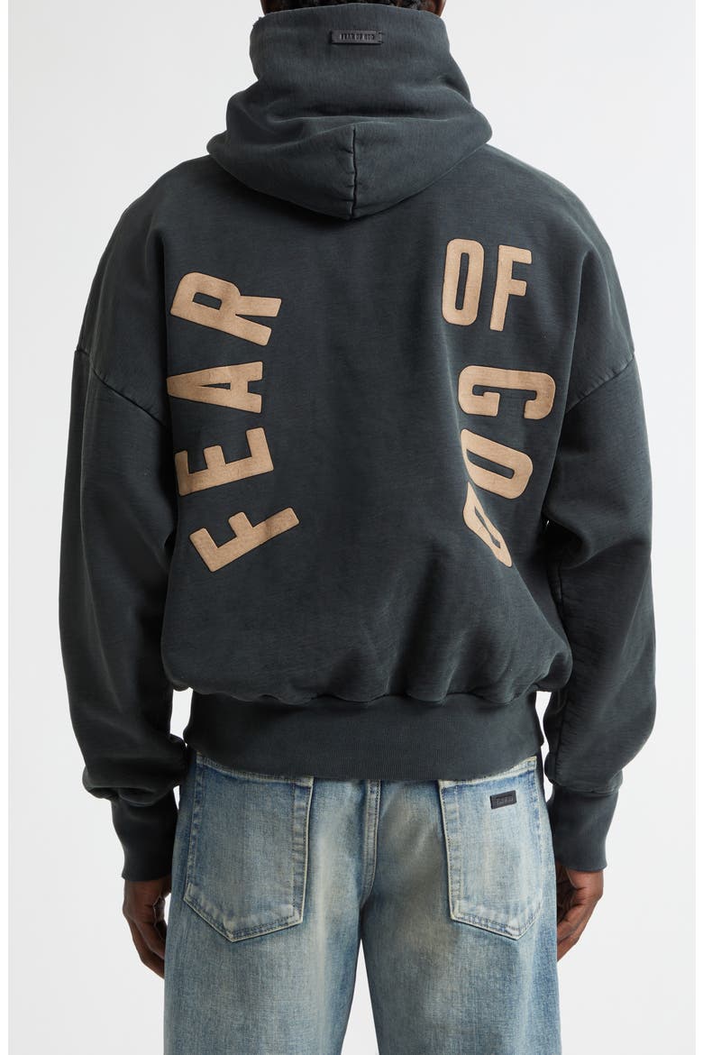 Classic Fit Logo Graphic Hoodie, Alternate, color, BLACK