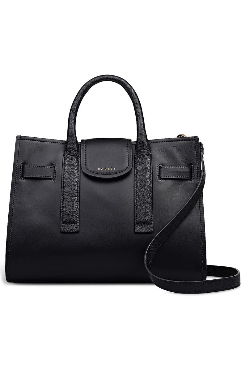 Radley St. Pancras Lane Small Leather Tote Bag, Main, color, Black