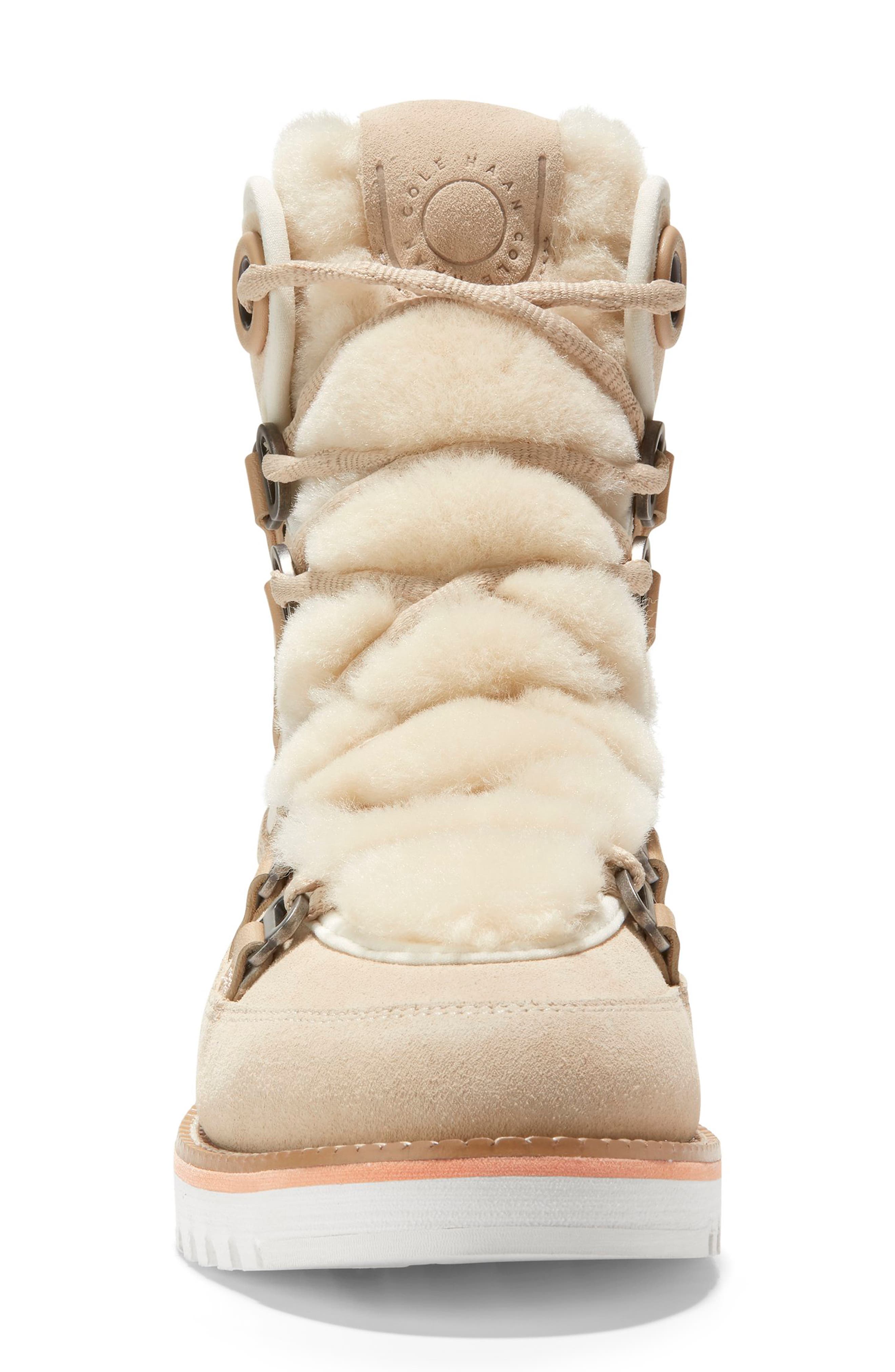 ZeroGrand Luxe Water Resistant Hiker Boot, Alternate, color, WR CH OAT/ BIRCH/ IVORY