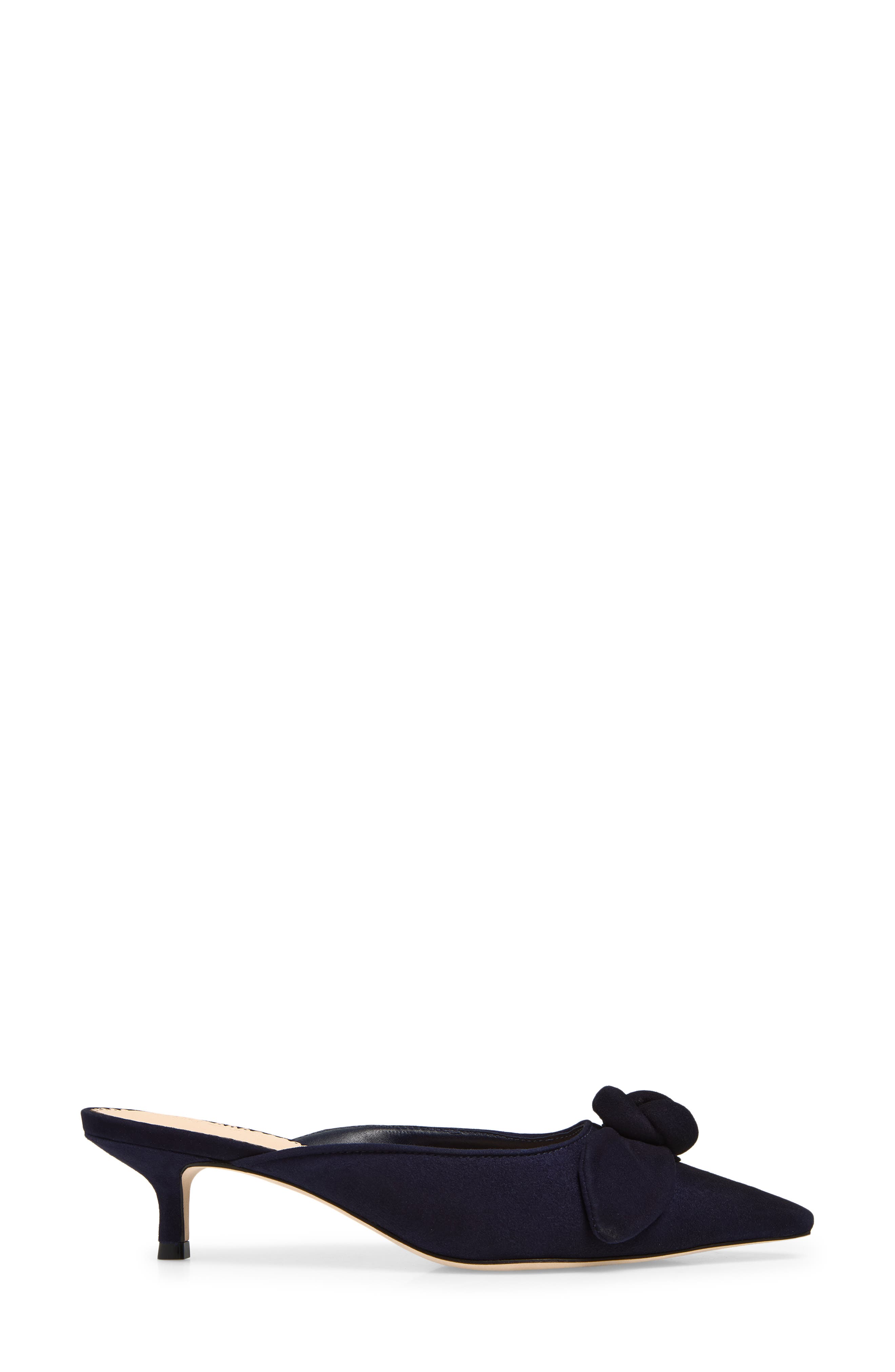 Layla Kitten Heel Mule, Alternate, color, NAVY