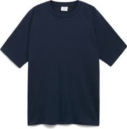 MANGO Oversize Cotton & Linen Crewneck T-Shirt