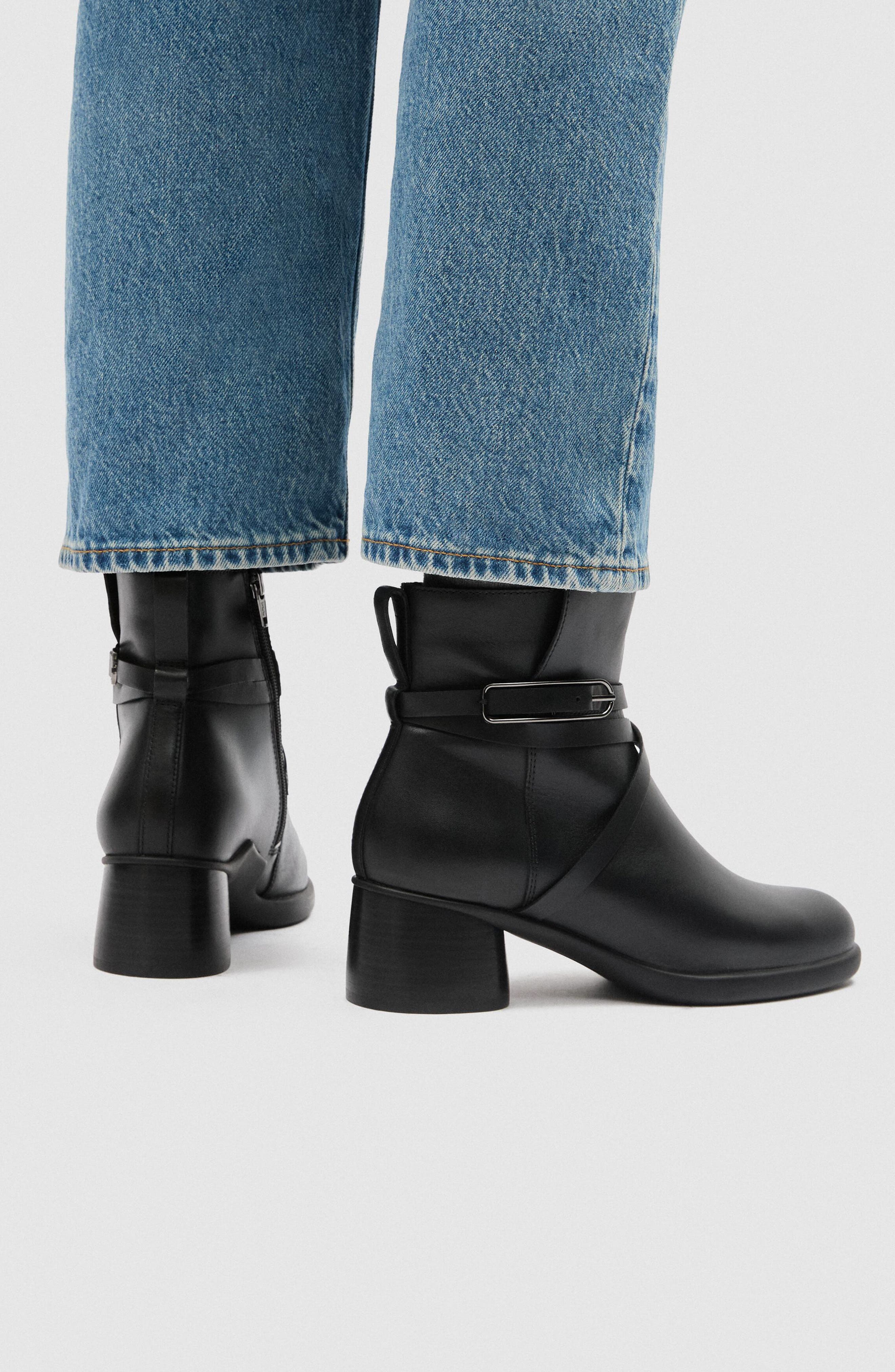 Sculpted LX 35 Bootie, Alternate, color, BLACK