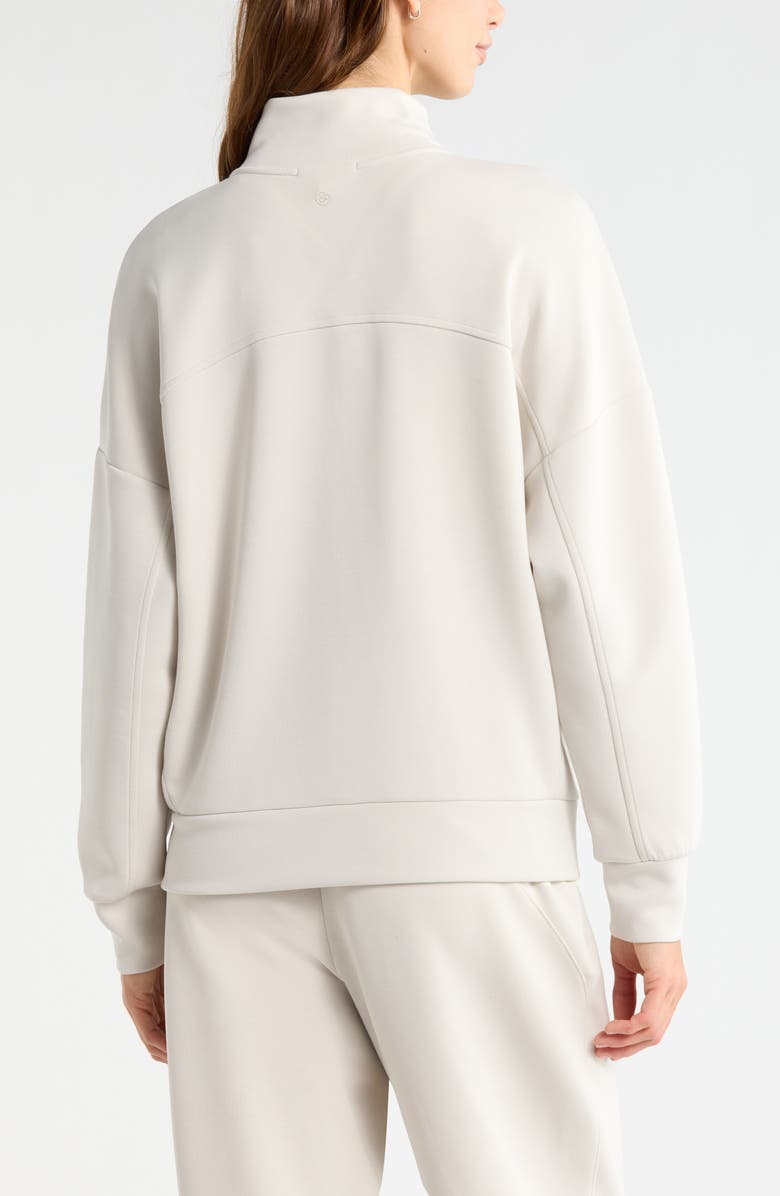 Zella Ultrasoft Half Zip Pullover, Alternate, color, Grey Moonbeam