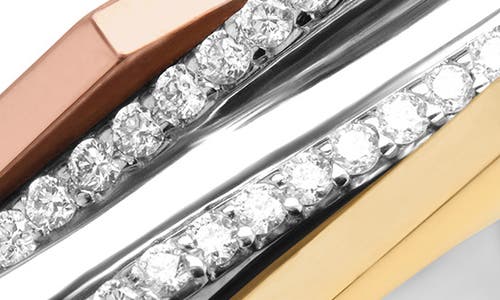 Lana 14k Gold Pavé Diamond Geometric Ring In Multi
