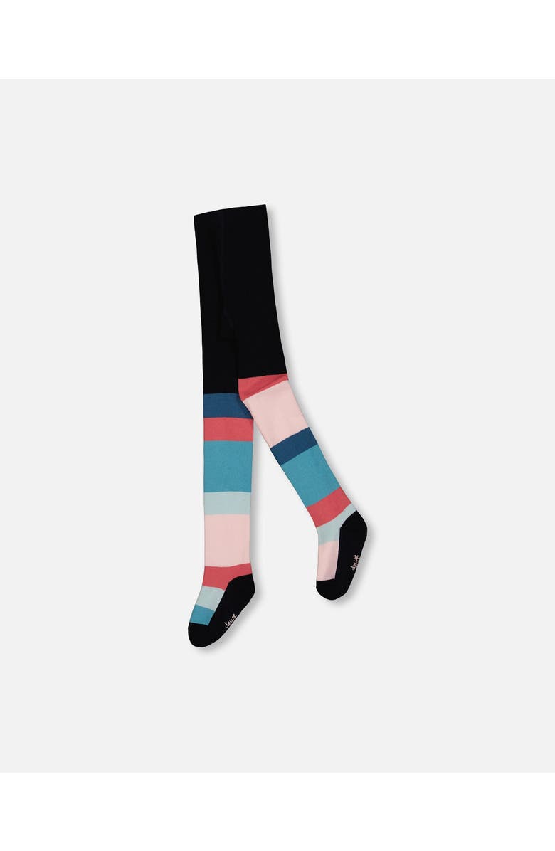 Deux par Deux Girl's Striped Tights Multicolor, Main, color, 