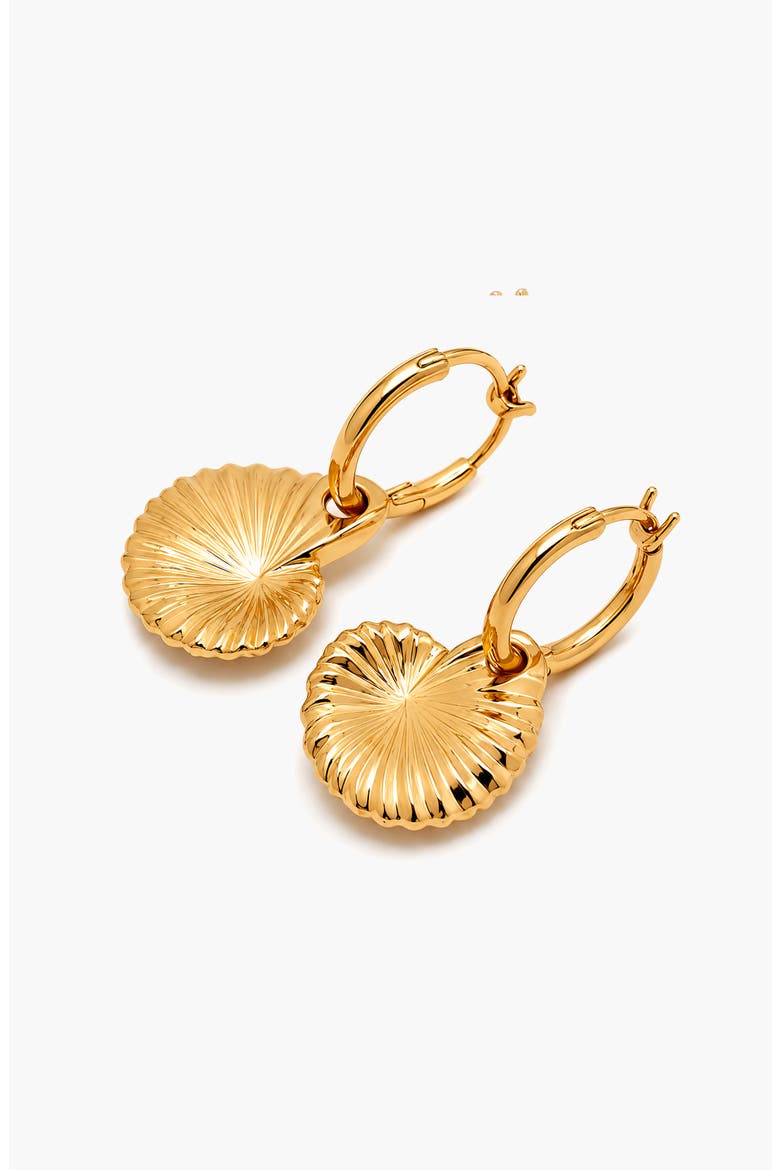 Moro Charm Hoop Earrings In Gold, Alternate, color, Gold