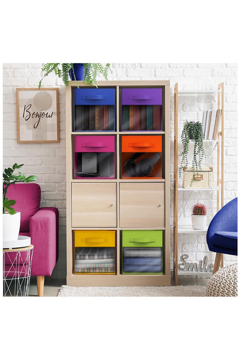 6-Pack Window Storage Cubes, Alternate, color, MULTICOLORED