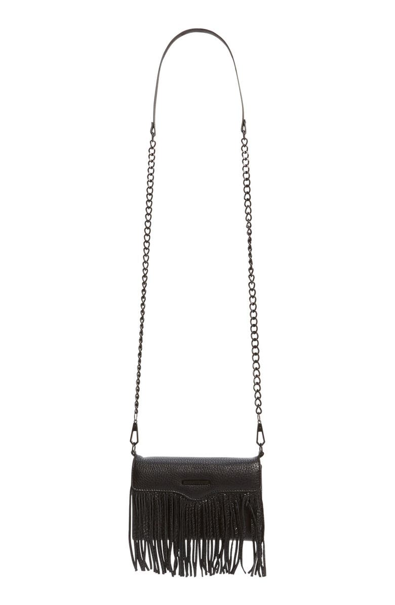Rebecca Minkoff Fringe Crossbody Phone Bag, Main, color,