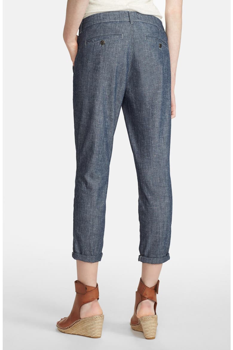 Rolled Patch Pocket Trousers, Alternate, color, RINSE