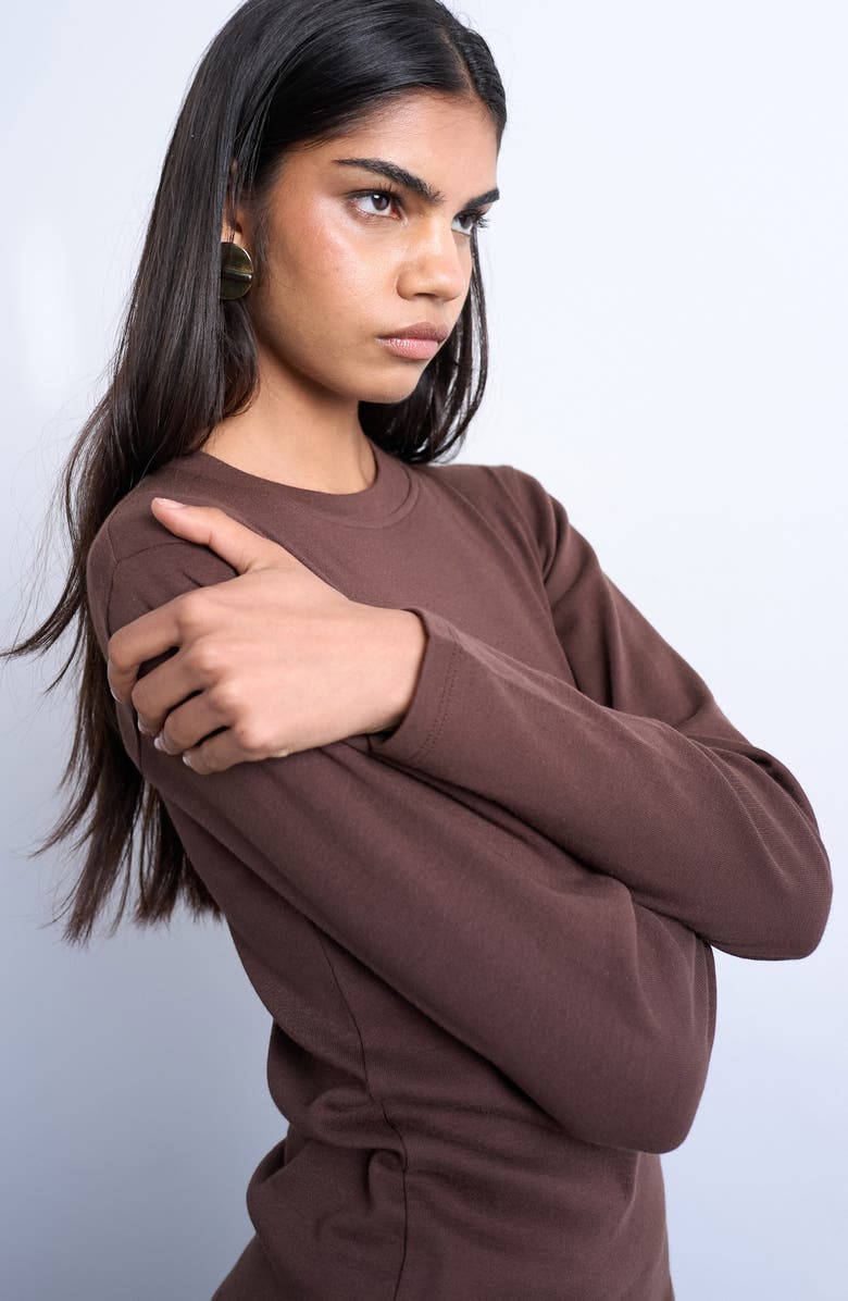 Topshop Everyday Long Sleeve Cotton T-Shirt, Alternate, color,