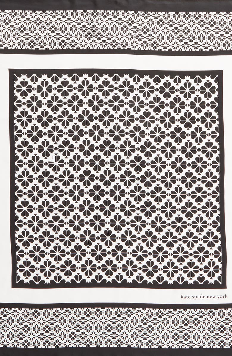 Kate Spade New York spade flower square silk scarf, Alternate, color,