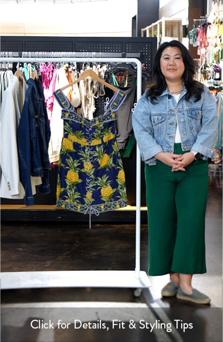 Delicate Pineapple Minidress, sales video thumbnail